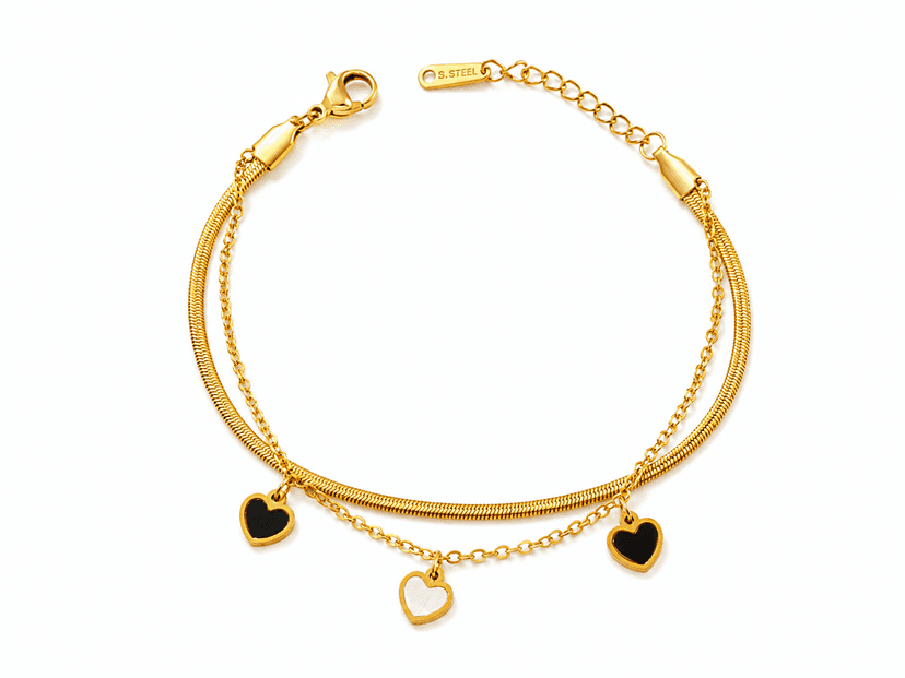 Elegant Triple Crystal Bracelet