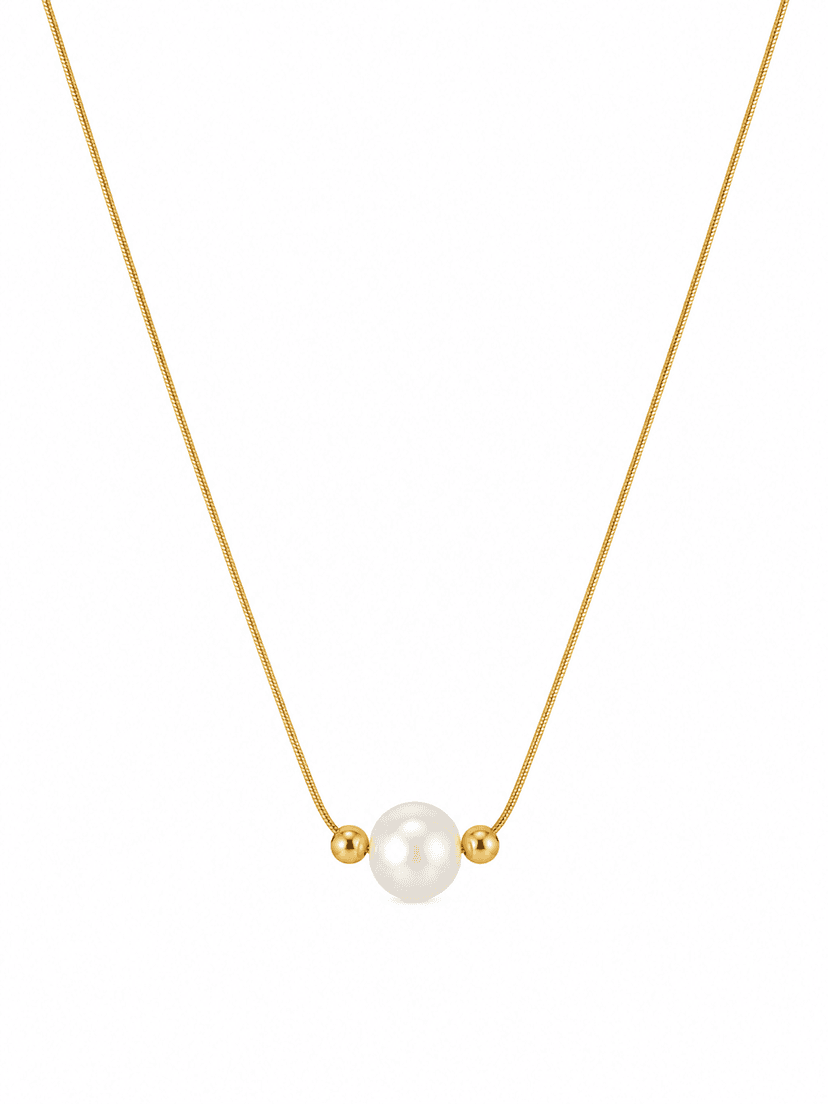 Elegant Pearl Minimalist Pendant Necklace