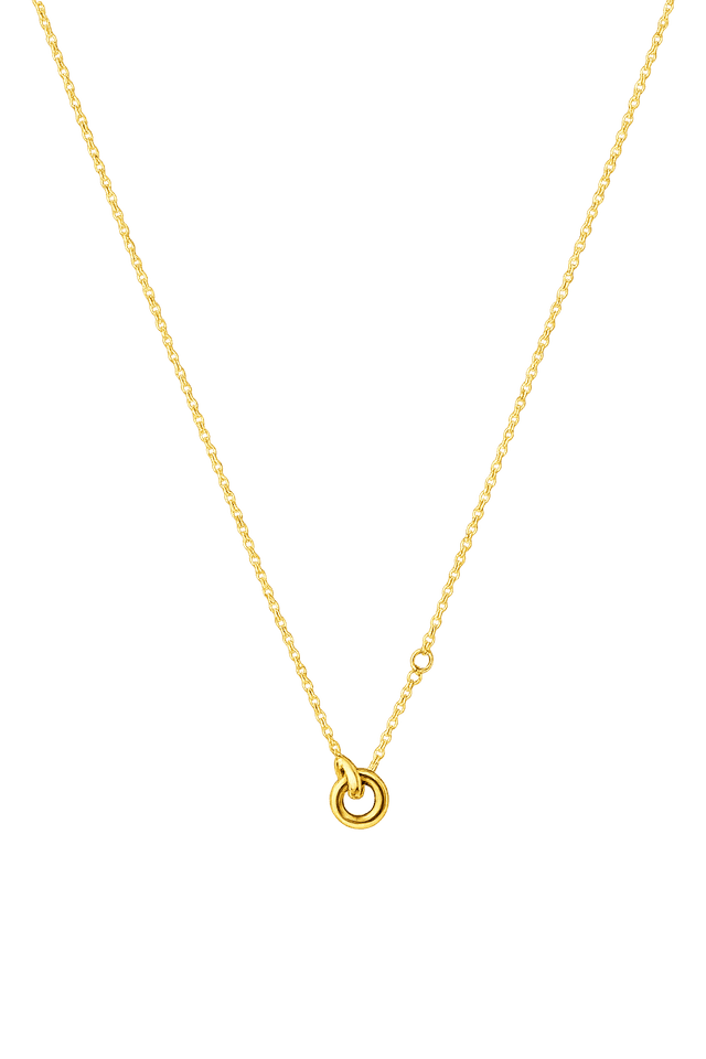 Elegant Minimalist Circle Pendant Necklace